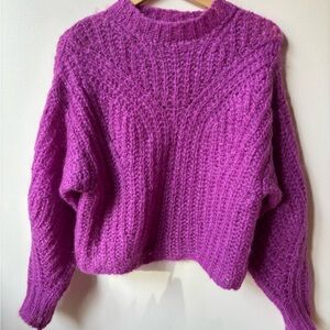 Isabel Marant Vibrant Purple Crew Neck Sweater